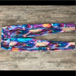 Bluefish Sport Rainbow Watercolor Leggings